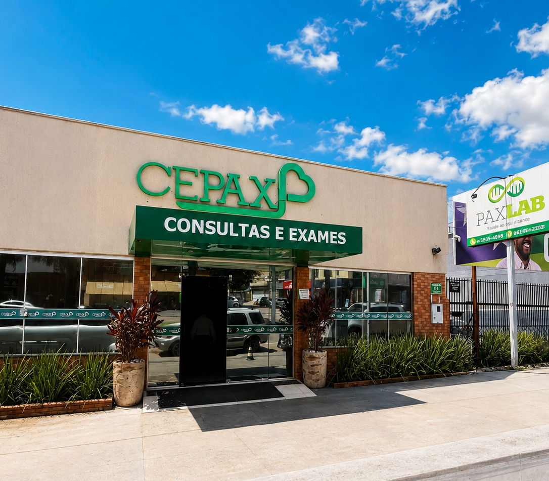 Fachada da Clínica Cepax